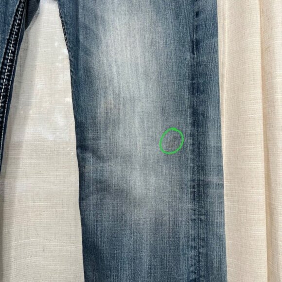 Rock Revival Marcy Straight Fit Jeans Distressed Medium Wash Denim Men's Size 38 - Picture 5 of 13